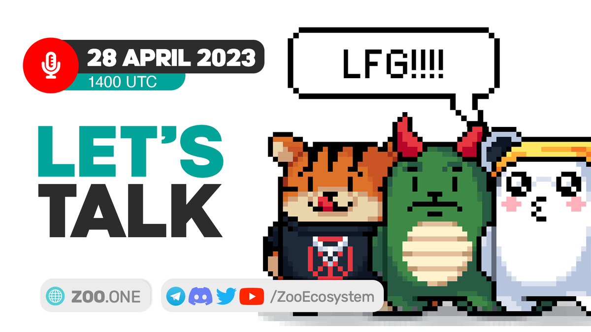 🎤 Join us this Friday 28th at 14UTC for a cozy Community Chill-n-Play open chat session - a perfect blend of talking and playing as we discuss this week's exciting ZooEcosystem news and get to blasting during our #ZooRacers community showdown. 

Load up those ZooGenes and bring