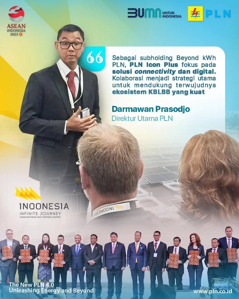 _pln_id's tweet photo. PLN berkomitmen mendukung upaya pemerintah menjadi produsen kendaraan listrik terbesar di Asia Tenggara pada 2025. Melalui kolaborasi dengan ABB,
#AyoPakaiEV #PakaiMolis #PLNEmobilizeYou #PLN #PLNMobile #PLNIconPlus #SemuaMakinMudah #SPKLUPLN #PLNdiHannoverMesse2023 https://t.co/SrAs5g0UAK