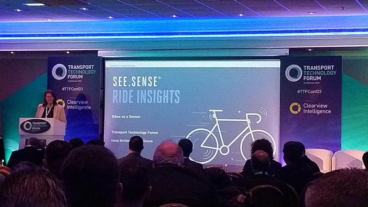 seesense_cc's tweet photo. We’re here at #TTF2023 @transtechforum providing a voice for #cycling and #micromobilty.  Showing how connected cycling sensor data is generating powerful insights to accelerate #activetravel. https://t.co/2yM5B5LKAn