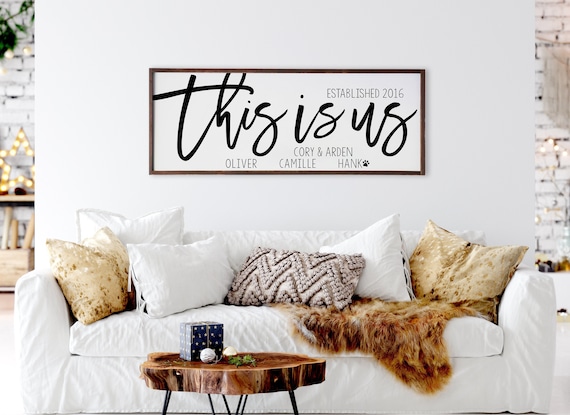 lovebuiltshop's tweet image. This is us sign,This is us wall decor This us etsy.me/32unZhd #familynamesign #thisisussign #lastnamesign #familywallart @etsymktgtool