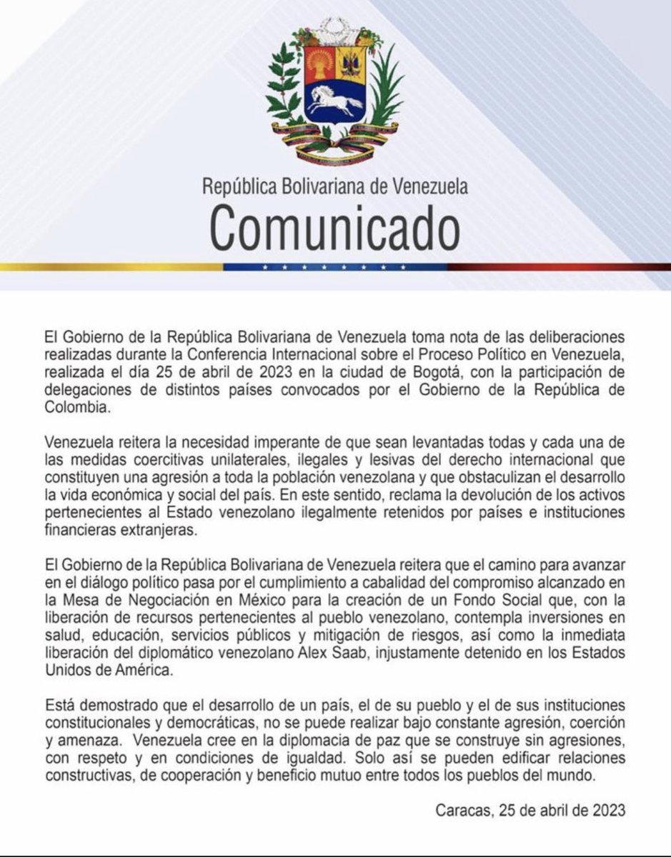 #26Abr| 🇻🇪 📢 ¡ETIQUETA DEL DÍA! ▶️ 
<a href="/Mippcivzla/">mippci</a> <a href="/VTVcanal8/">VTV CANAL 8</a> <a href="/NicolasMaduro/">Nicolás Maduro</a>
<a href="/YORDANBRICENO34/">🛣️🏍️░▒▓█✪『ꪗꪮꪹᦔꪖ᭢ ꪉ 』✪ ▓▒░🇻🇪🏍️</a> <a href="/pedrobr96924768/">💯🇻🇪💫✺❥Humberto 𝕭❥✺ 💫🇻🇪💯</a>
#ConSansionesNada 
Buenos Días Bendiciones ☀️💙🙏🇻🇪
¡Levanten el bloqueo ya!