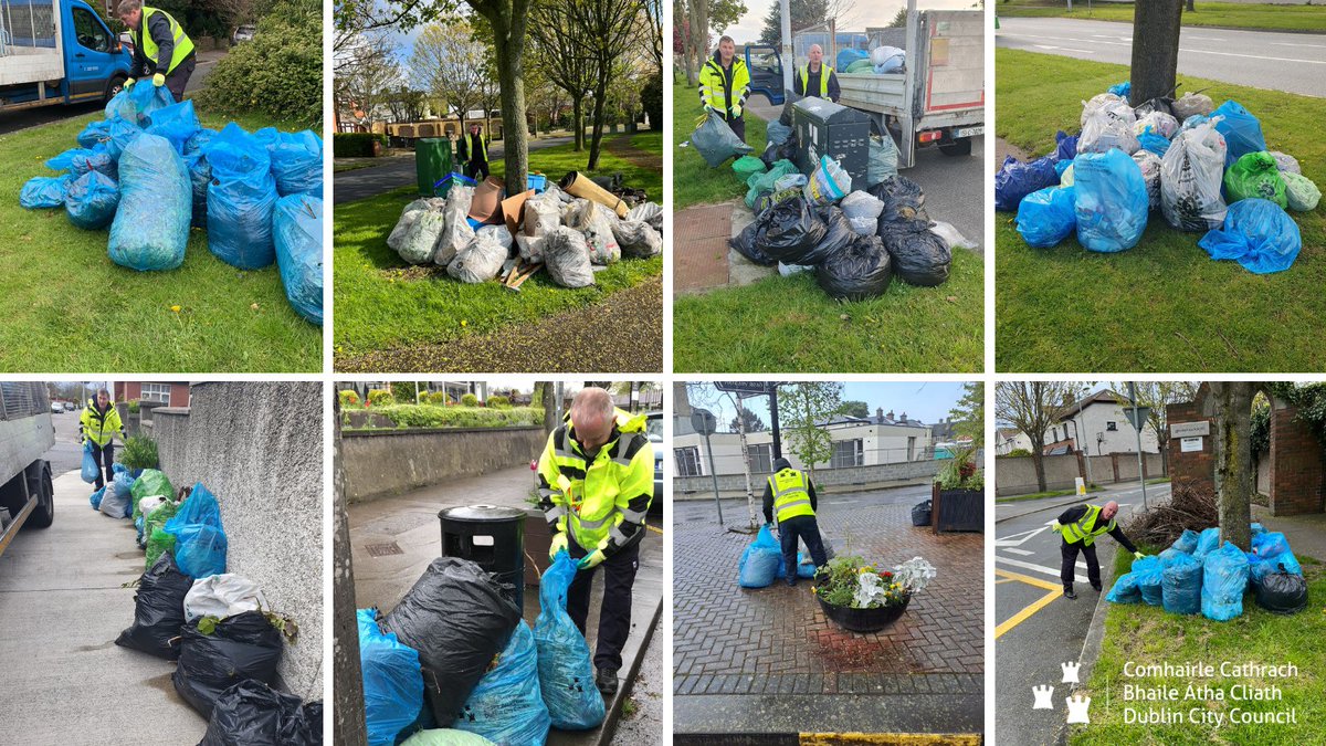 DubCityEnviro's tweet photo. Our Northside Suburban 7/7 shift team provide huge support & assistance to #community groups across #Dublin in their pride & efforts to upkeep their areas. This is a great collaboration & all efforts are hugely appreciated. Another successful #DublinCommunityCleanup Day ππ https://t.co/m0IADqygbD
