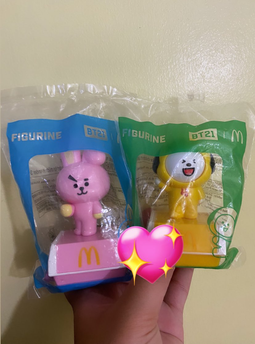 kookminforevs's tweet photo. wts lfb ph | helping a friend

⤷ bt21 x mcdo ph chimmy &amp; cooky figurine

• 500 set payo! | dm to claim
• onhand | sealed
• can do sdd | ggx 

dm me to avail. 

t. wts lfb jimin jungkook chimmy cooky mcdo figurine ph https://t.co/yQJBxPYmWR