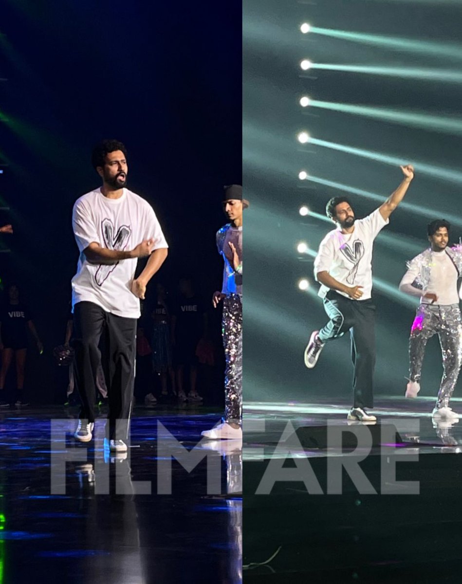 #VickyKaushal ready to roll with his performance as he rehearses at the Jio World Convention Centre for the upcoming 68th #HyundaiFilmfareAwards2023 with #MahahrashtraTourism. ♥️