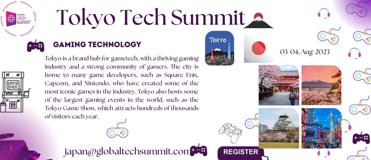 GTSTOKYO23's tweet photo. #Discover the world of #gametech in #Tokyo!

Experience the ultimate in virtual reality and esports offering users a unique form of entertainment and escapism @GTSTOKYO23 

#Globaltechsummit #Japan #techsummit #game #technology https://t.co/eHfCZlO1bm