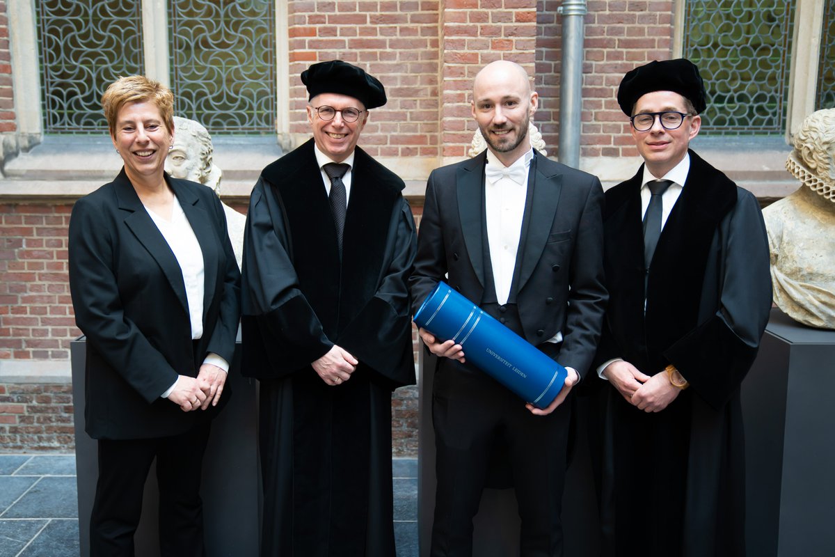 Proud of former PhD student Rick Boonen who defended his thesis “Functional analysis of genetic variants in PALB2 and CHEK2: linking functional impact with cancer risk” with conviction 😀! Thanks to co-supervisors Maaike Vreeswijk and Peter Devilee.
