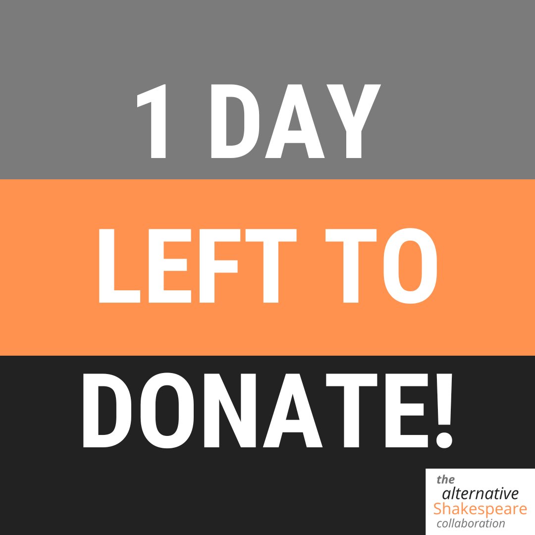 alt_shakes's tweet photo. It’s the final chance to support our Crowdfunder campaign to fund our new book!

“Keeping Shakespeare Alive, Not Dead” tells our 20-year journey into Alternative Shakespeare…

Donate here: https://t.co/bcpBipXDWn

#theatre #theatrecompany #shakespeare #play #plays #book #writing https://t.co/bQ38EVfyDK