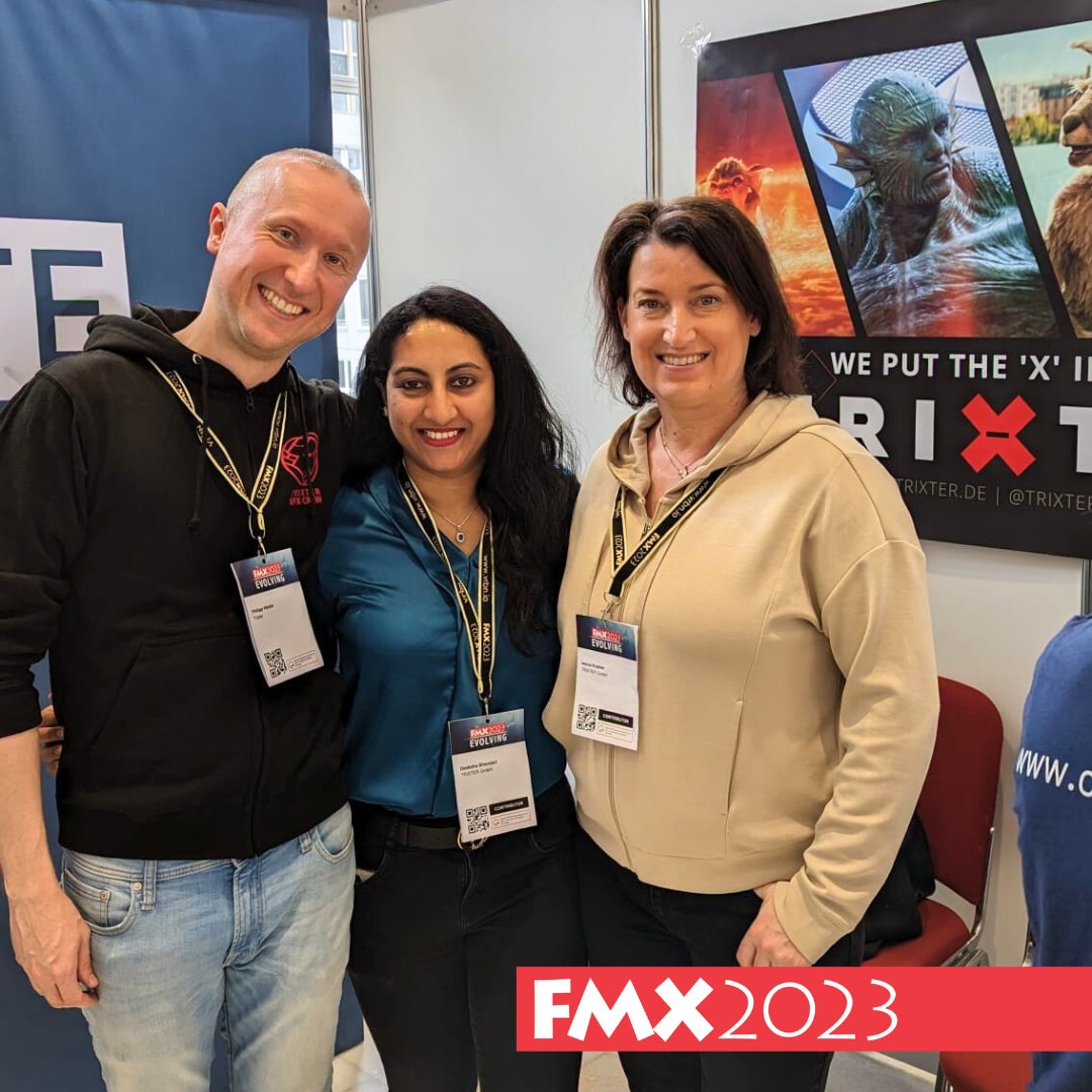 Are you at #FMX2023? Come have a chat! 🎯 We're at booth E8, alongside our friends at @Cinesite  and @ImageEngine 

#VFXRecruiting #fmx #vfxjobs #trixtervfx