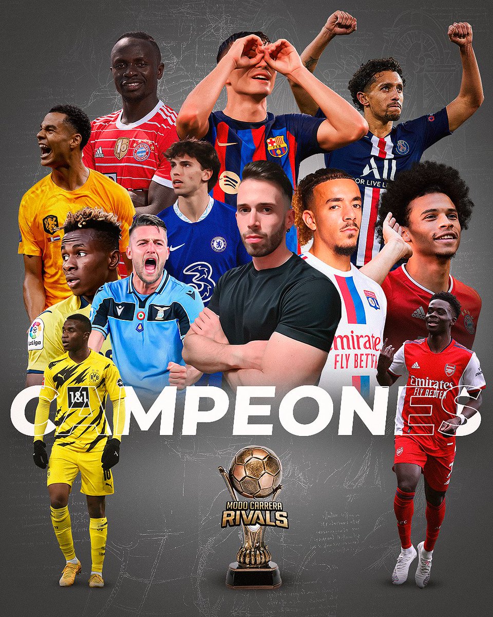 CAMPEÓN DEL MODO CARRERA RIVALS 🏆 

Después de una primera edición donde conseguí quedar en el podio como TOP 3 🥉 y convertirme en la promesa del Rivals, en esta edición consigo proclamarme CAMPEÓN del RIVALS!

Gracias a todos los que confiasteis y apoyasteis en todo momento ❤️