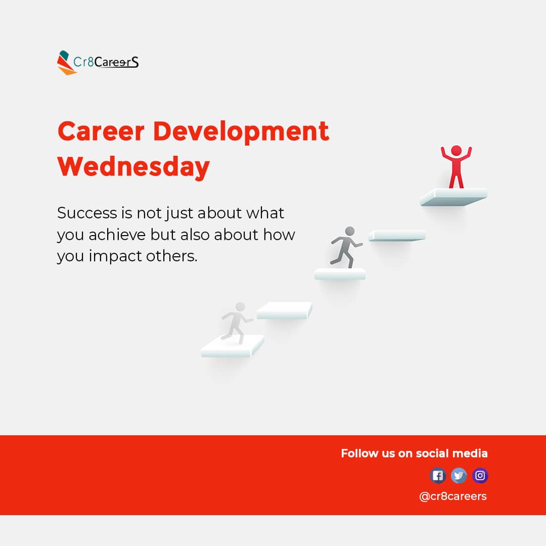 Success is not just about the end result but also about the process and the impact it has on others.

#achieve #successmindset #PersonalGrowth #mindsetmatters #cr8careers #SuccessTips #DreamBig #lifegoals #SuccessStory #positivemindset #BelieveInYourself #NeverGiveUp