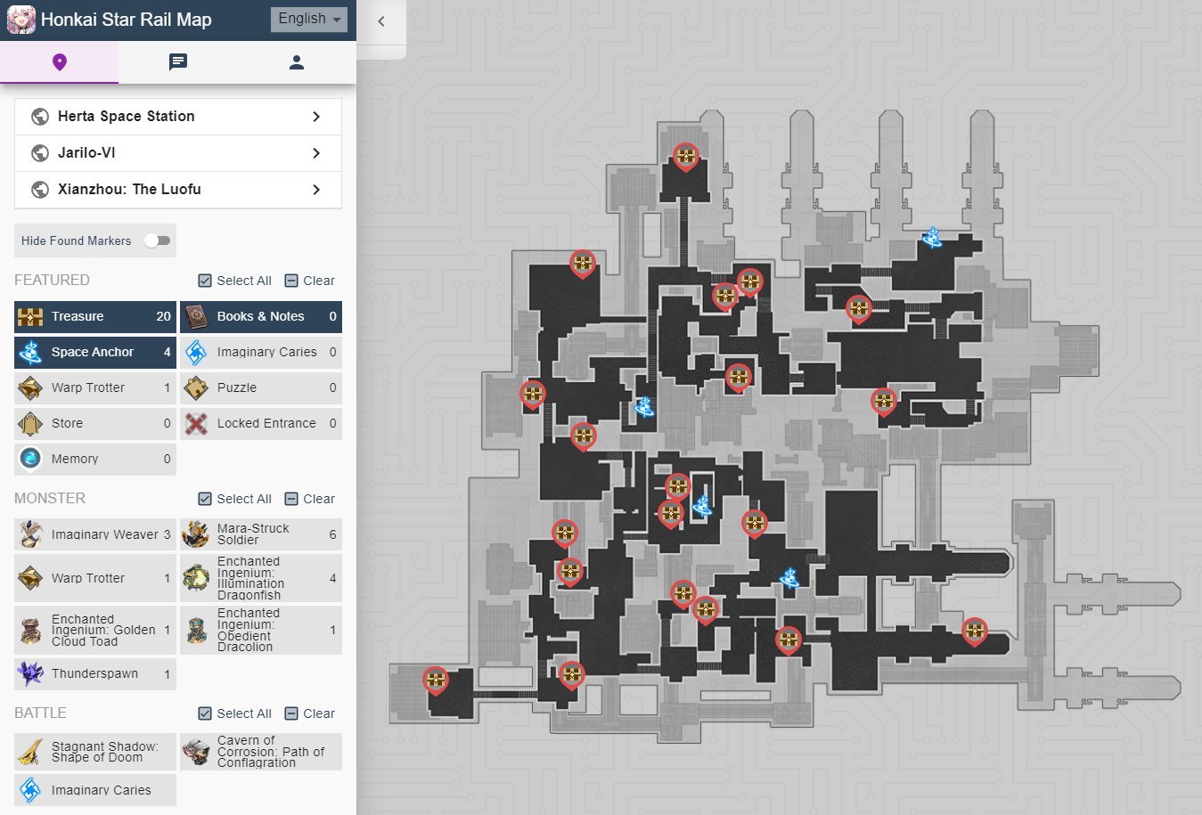 Honkai Star Rail Interactive Map