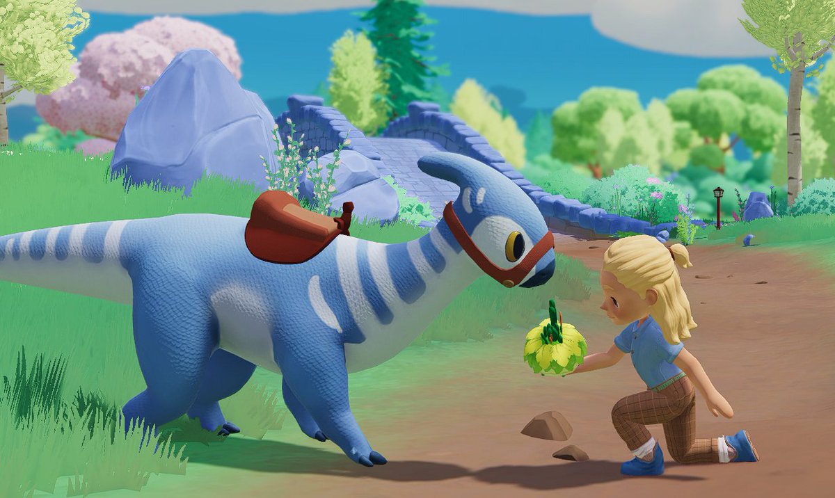 PaleoPines's tweet photo. Stayed tuned in one hour ⏰for the reveal of the Paleo Pines Official Announce Trailer!  👀 Give or take the time it takes Lucky to eat a poppin… 🧁 https://t.co/J8hEY3BYmd