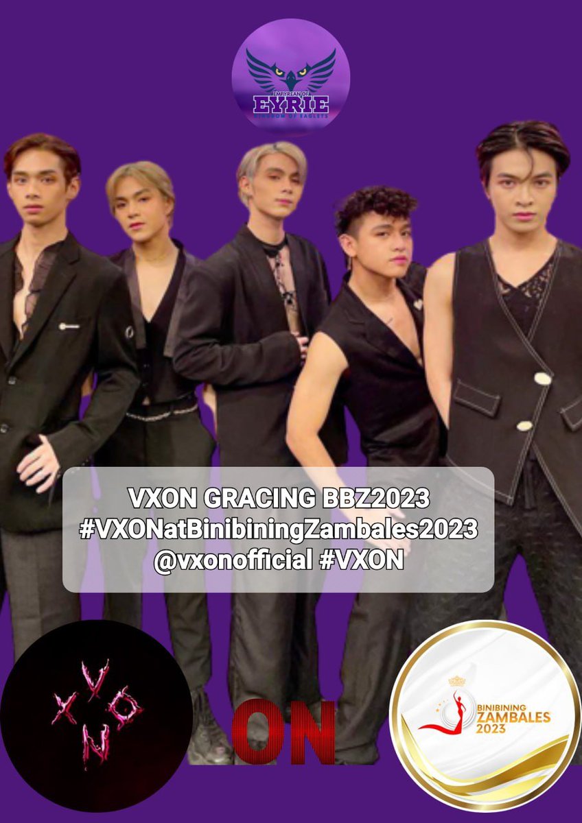 EmpyreanOfEyrie's tweet photo. VXON Performance at BB Zambales 2023 ,Iba, Zambales

Join our twitter party for VXON!

Use ⤵️ format:
VXON GRACING BBZ2023
#VXONatBinibiningZambales2023
@vxonofficial #VXON https://t.co/mLCEn5JWYG