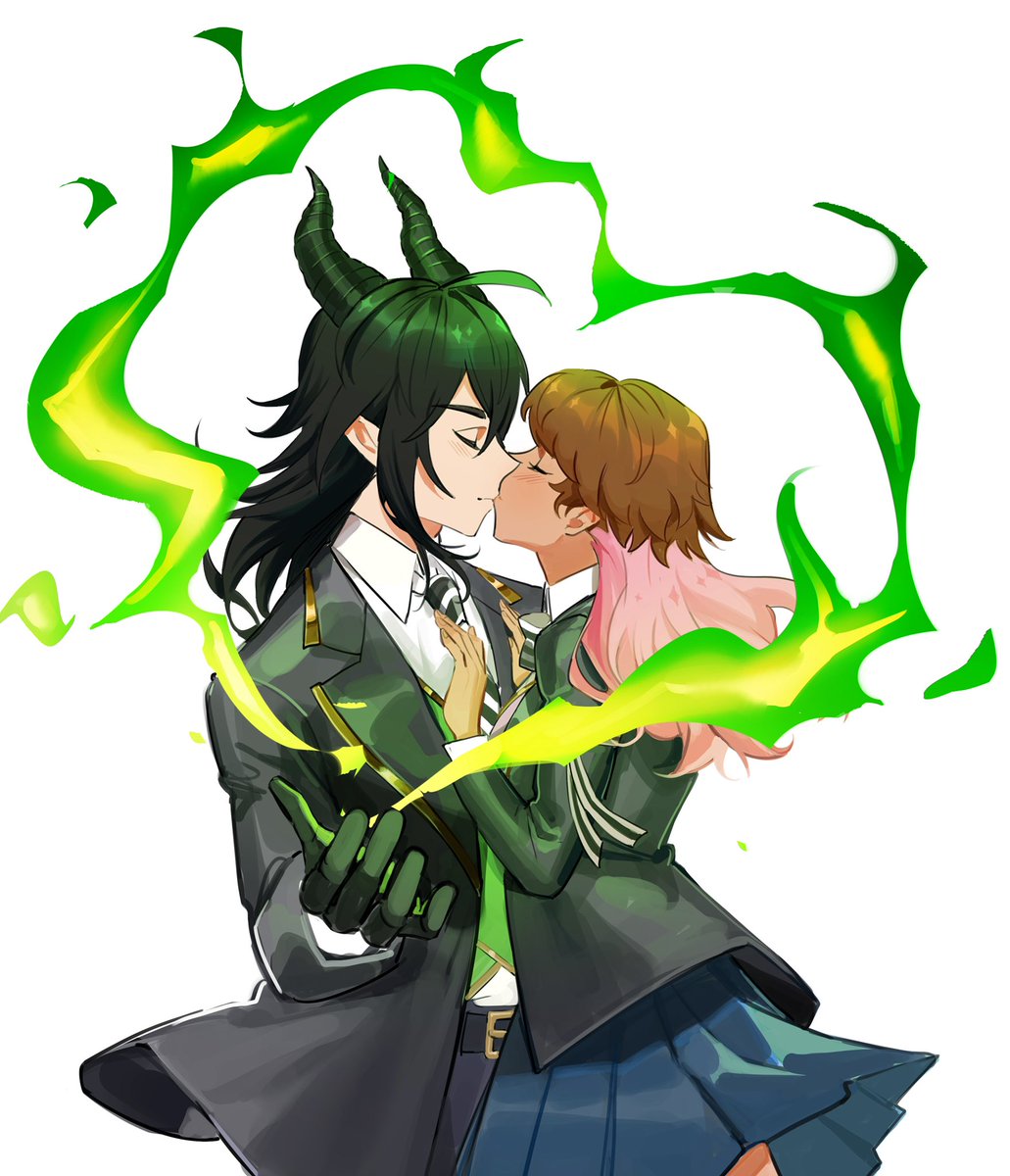 Malleus and Lilys first kiss is when they confess during glorious masquerade!

This is the only kiss art I have of them so far though 🫶

ⓒ Lyoo_lyoo
