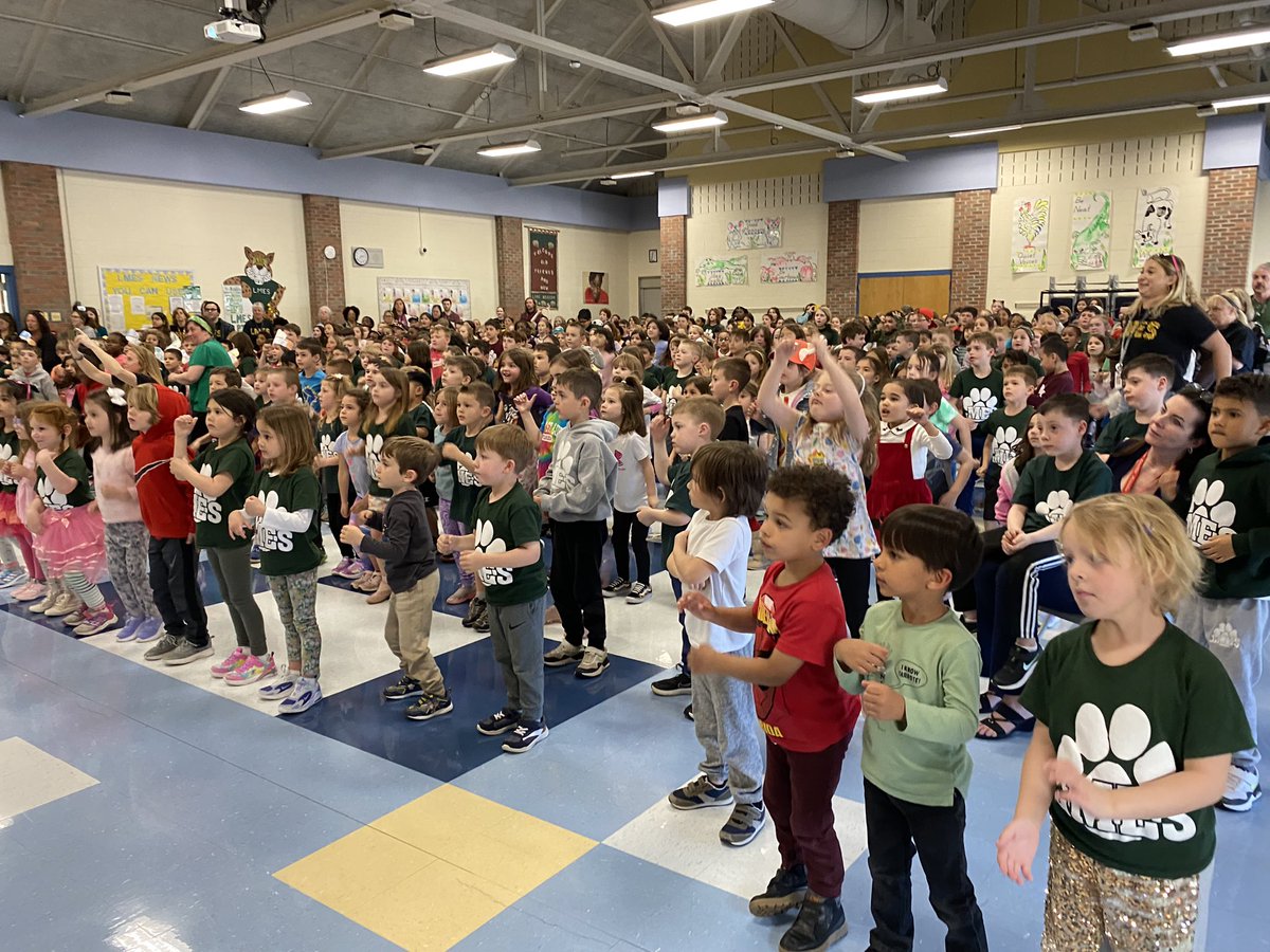 LongMeadowES's tweet photo. LMES students leading us in a dance at our school assembly! https://t.co/pHYh5I3AkS