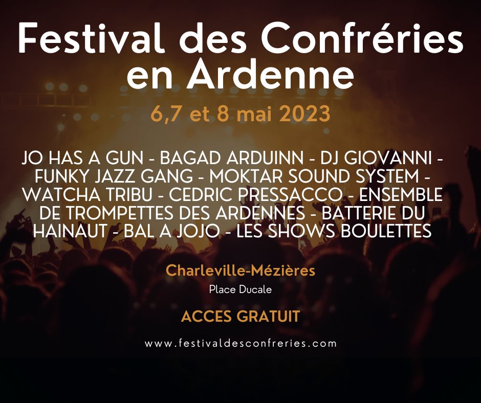 FConfreries08's tweet photo. ð£ððð¬ ðð¡ðšð°ð¬ ððšð®ð¥ððððð¬ ð«ðð£ðšð¢ð ð§ðð§ð ð§ðšðð«ð ð©ð«ðšð ð«ððŠðŠððð¢ðšð§ ððð% ð ð«ððð®ð¢ððð¥ Ils seront au défilé le samedi à 09h30 et ils animeront la place Ducale le dimanche aprÚs-midi 𥳠#fdca23 #concerts #animations #gratuit #free #CMZ https://t.co/xrOJEY0xTU