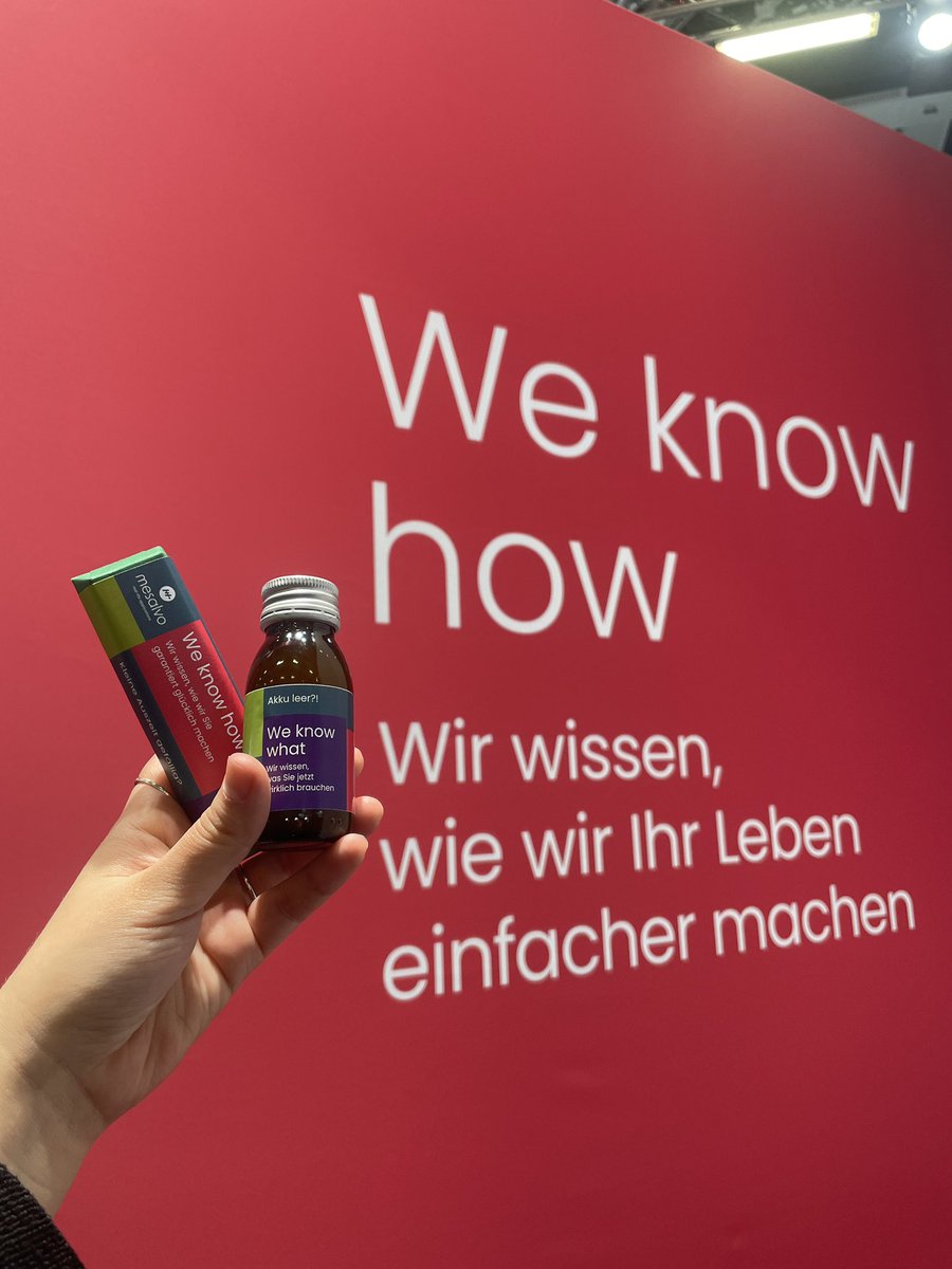 mesalvo_de's tweet photo. Kleines Pick-Me-Up benötigt? Wir haben, was Sie jetzt brauchen 💪🏼 Besuchen Sie uns an Stand A-104, Halle 1.2. #dmea23 #weknowwhat #weknowhow https://t.co/fsmNVSEP9s