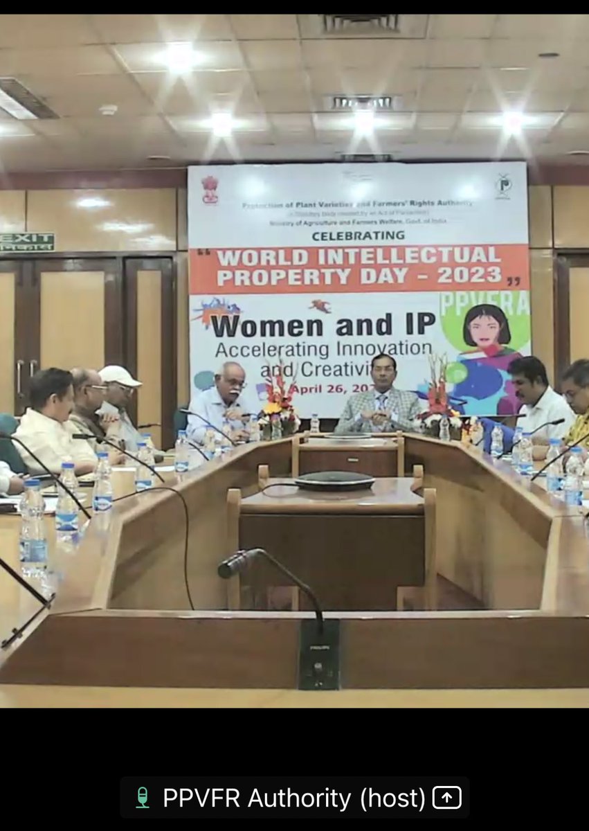 Today #WorldIntellectualPropertyDay2023 is celebrated at PPV & FRA New Delhi, attended a very informative online lecture by Dr Neeti Wilson on Women and IP 👩‍🌾🌱 #icar #agricultureandfarming #AgricultureMarket