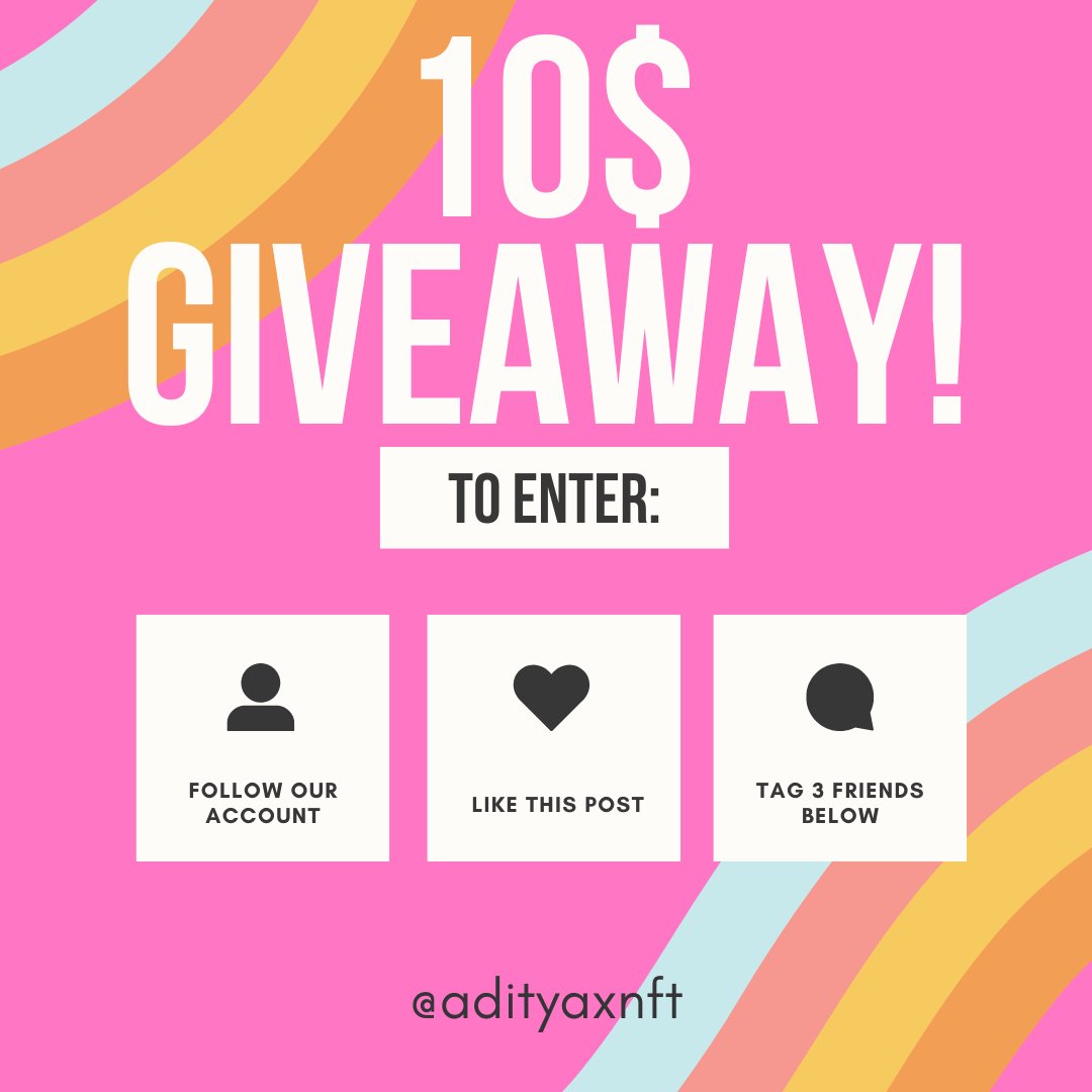 adityaxnft's tweet photo. 🎁 #GIVEAWAY 🎁

🏆 $10 in $ETH or $SOL 💵

To Enter:
1️⃣ Follow @truenftpro &amp; @ForzaNft ( 🔔 )
2️⃣ RT + ♥️
3️⃣ Tag 3 friends

⏰ 24 Hrs #NFTs #NFTCommunity https://t.co/LZ5wvzVo47
