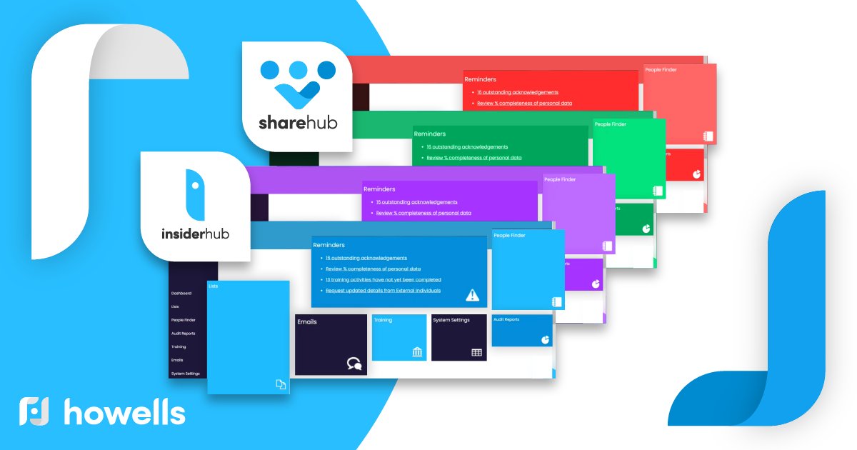 Howells_Tech's tweet image. Both our Sharehub and Insiderhub systems will be branded to your corporate specifications upon implementation, giving your users a familiar look and feel!
#corporatespecifications #marcompliance #listmanagement