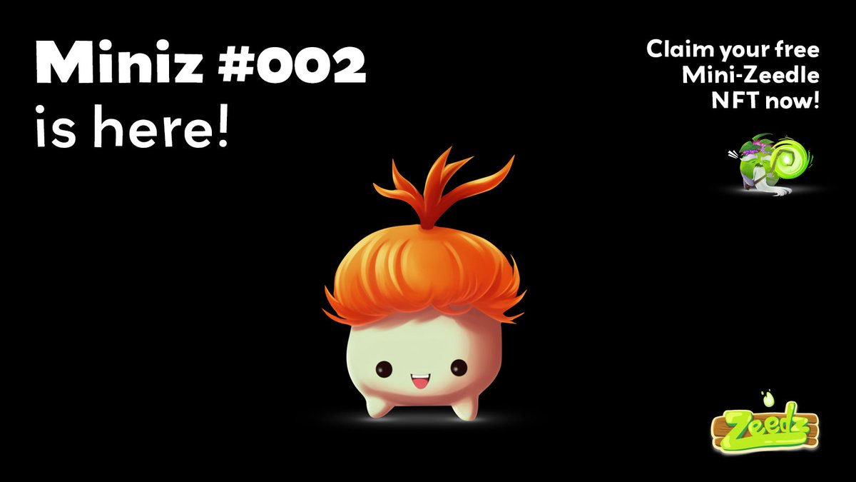 🚨🎁 MINIZ ALERT 🎁🚨

Miniz #002 has arrived! 👾🪴

Grab your free #NFT now through upvoting Zeedz on Product Hunt. 🎯

All rules below (🧵👇)
 
Make sure to RETWEET this tweet and spread the word. 🗣 Let's get viral on Product Hunt! 📈🏆

#FreeNFT #NFTGiveAway #GiveAway

[1/5]