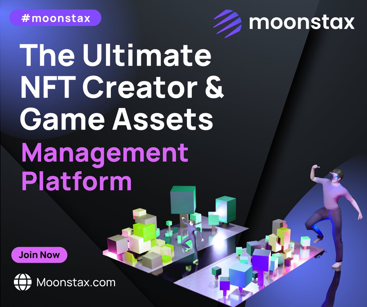 MoonstaxWeb3's tweet image. Discover Moonstax: The ultimate NFT creator and game assets management platform  

💪 Unlock your MAX potential and:   

🔥 Build, run, and scale a thriving Web3 NFT and game business   

🔥 Leverage an intuitive, all-in-one SaaS platform   

🔥 Onboard Web3 space securely and…