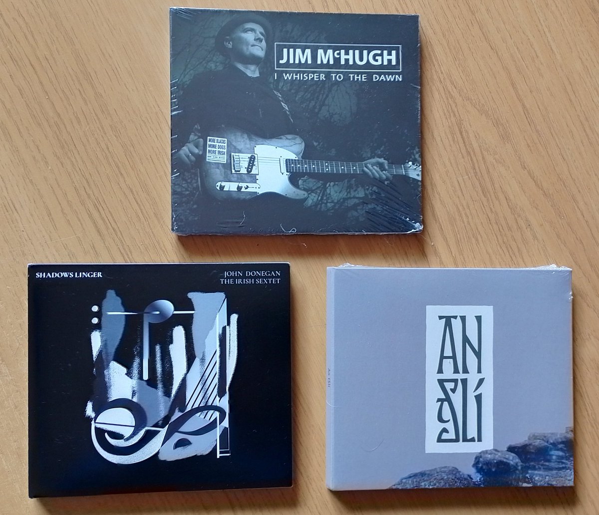 Three new/current #Irish albums that are about to hit the CD player in O'M HQ this week. @jimmchughmusic @johndoneganjazz #BernardONeill #BrendanRing