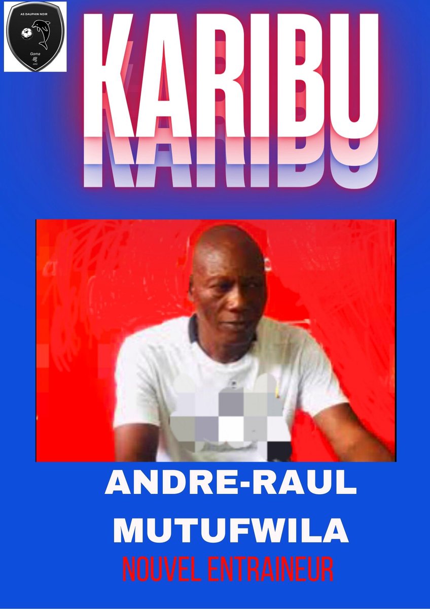 as_dauphin's tweet photo. #Mercato | André-Raul Mutufwila rejoint le staff technique qu’il va diriger. 
L’Ancien de Bazano et JSK est à #Goma depuis mardi et a assisté à la séance de ce mercredi qui était dirigé par ses adjoints, Lusadisu, Bakila, Opape Matata. 

ensemble relevons le défi 

Karibu https://t.co/ZY1ORgSshx