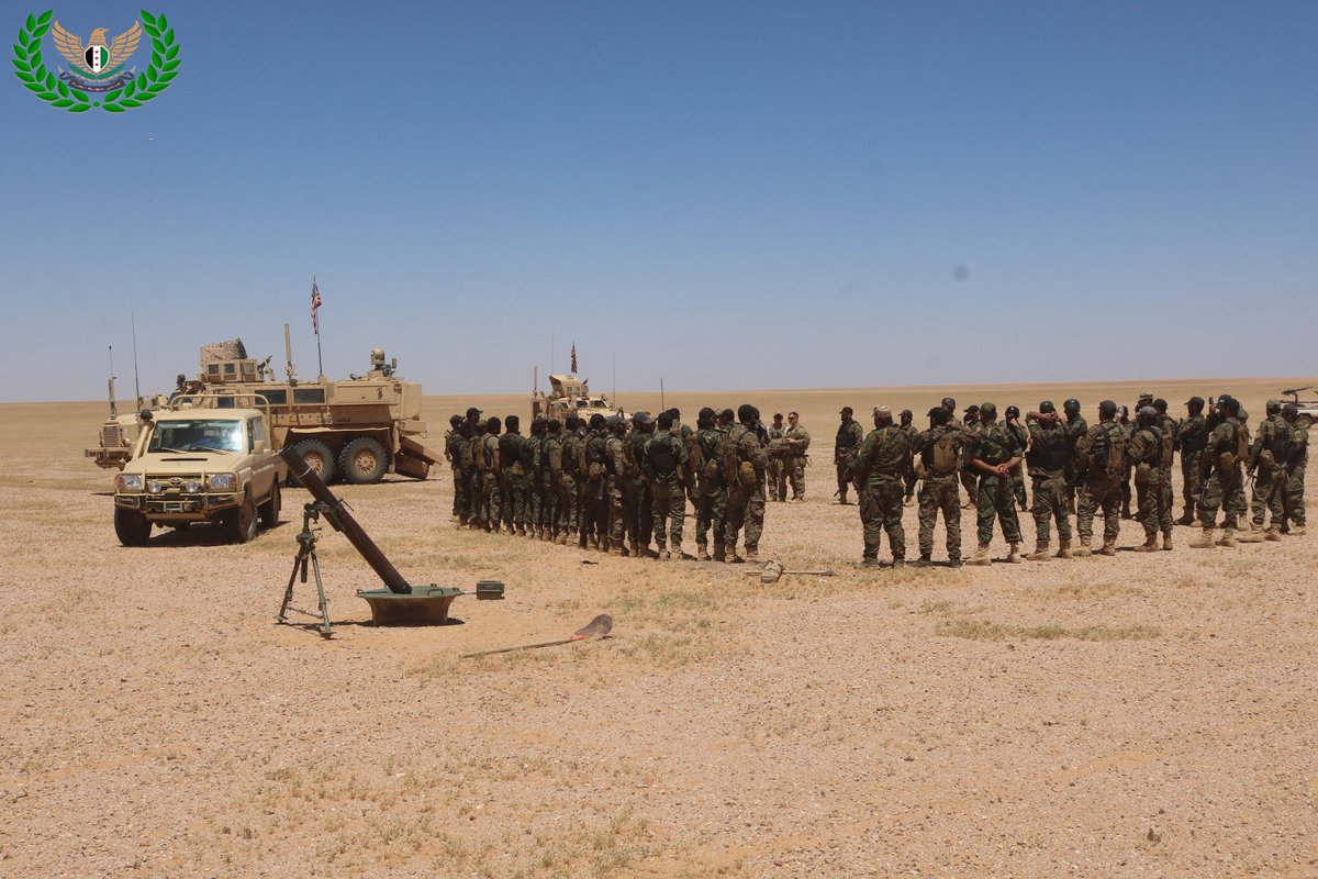 SyrianFree_Army's tweet photo. We will work closely with our partners in the #US_forces in order to ensure the protection of the region.
Together, we are stronger in order to defend against any threats that undermine the security and stability of the region.
#Al_Tanf #syria #Rukban_camp #StrongerTogether https://t.co/1iCPeHllxB