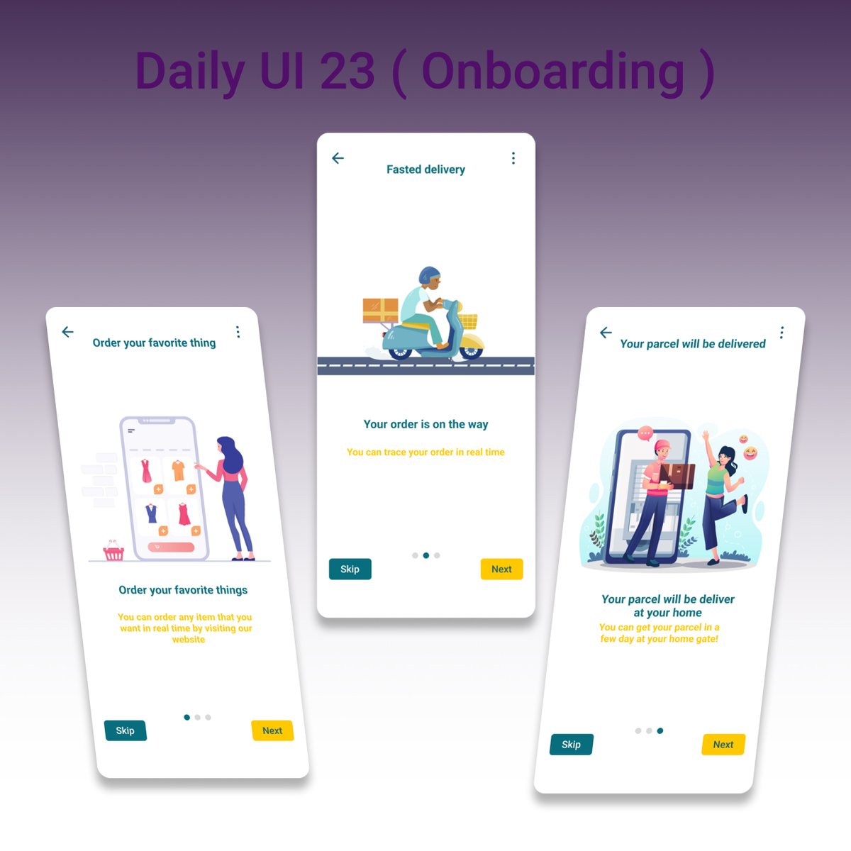 Farzincreation's tweet image. Daily UI day 23 ( Onboarding ) #dailyui #ui #day23 #onboarding
