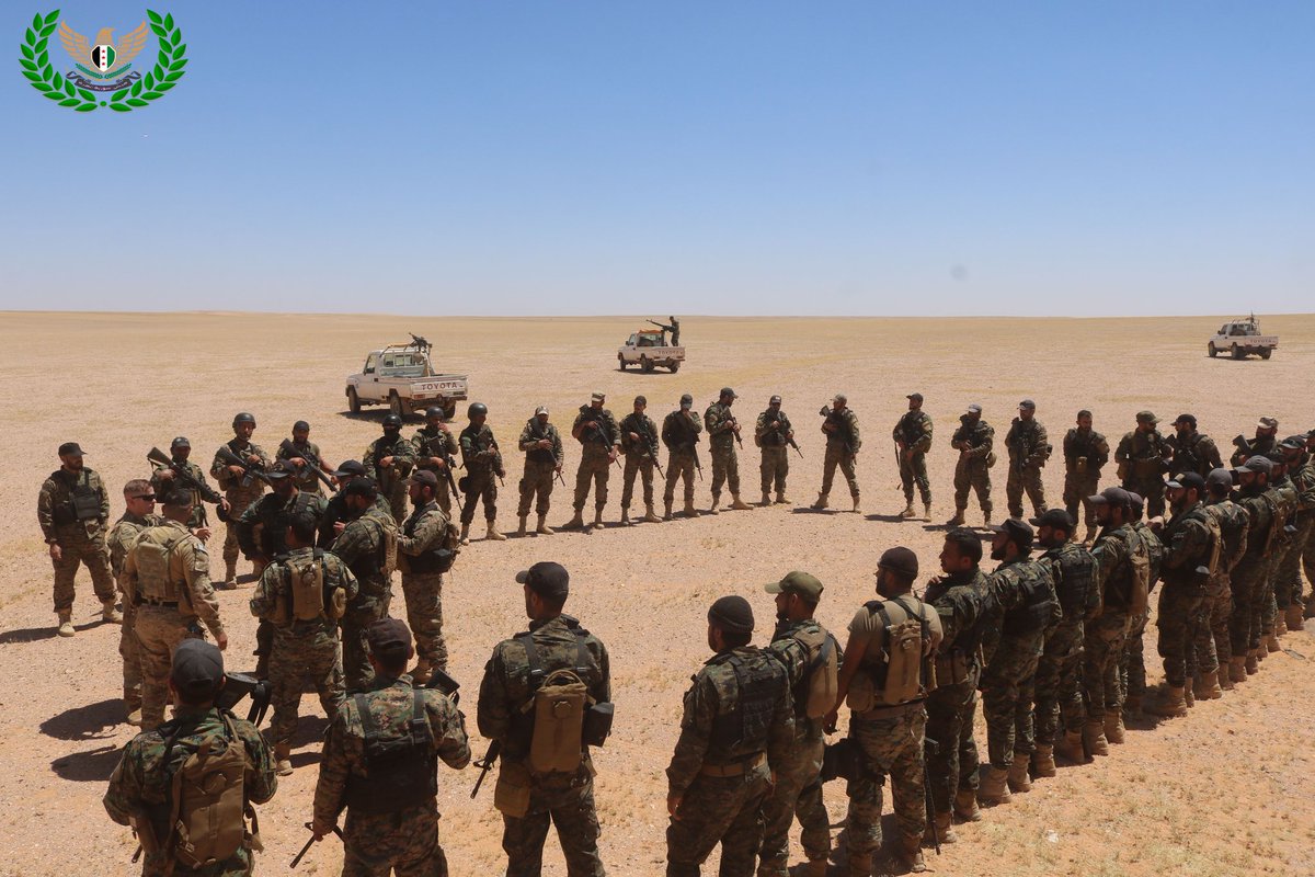 SyrianFree_Army's tweet photo. We will work closely with our partners in the #US_forces in order to ensure the protection of the region.
Together, we are stronger in order to defend against any threats that undermine the security and stability of the region.
#Al_Tanf #syria #Rukban_camp #StrongerTogether https://t.co/1iCPeHllxB