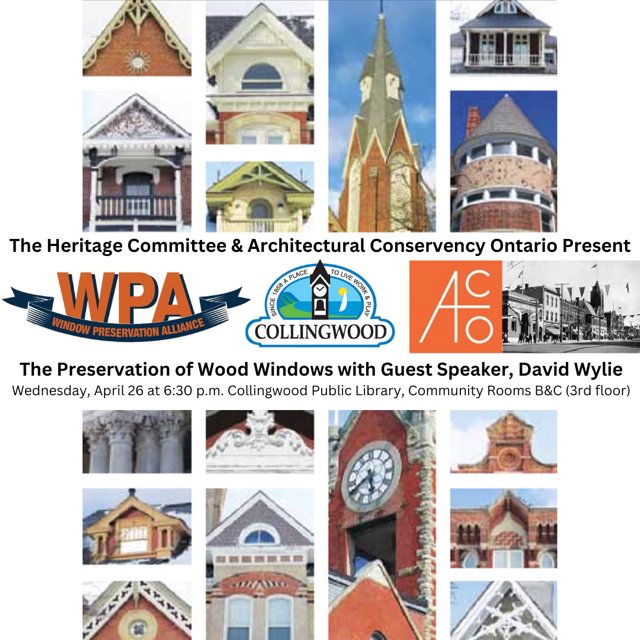 the_tremont's tweet photo. TONIGHT! The Collingwood Branch of the Architectural Conservancy and the Heritage Committee are conducting a workshop on the preservation of wood windows. Guest speaker Dave Wylie, is a master of heritage wood window restoration. Collingwood Library,  beginning at 6:30. FREE https://t.co/aqLv2cnK1F
