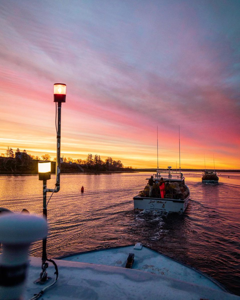 PEICannabis's tweet photo. Happy Setting Day! ❤️⚓

Wishing all PEI lobster fishers and their crews a safe and prosperous season.

📷: Al Douglas  |  #PEI #SettingDay https://t.co/4yFTPkWsje