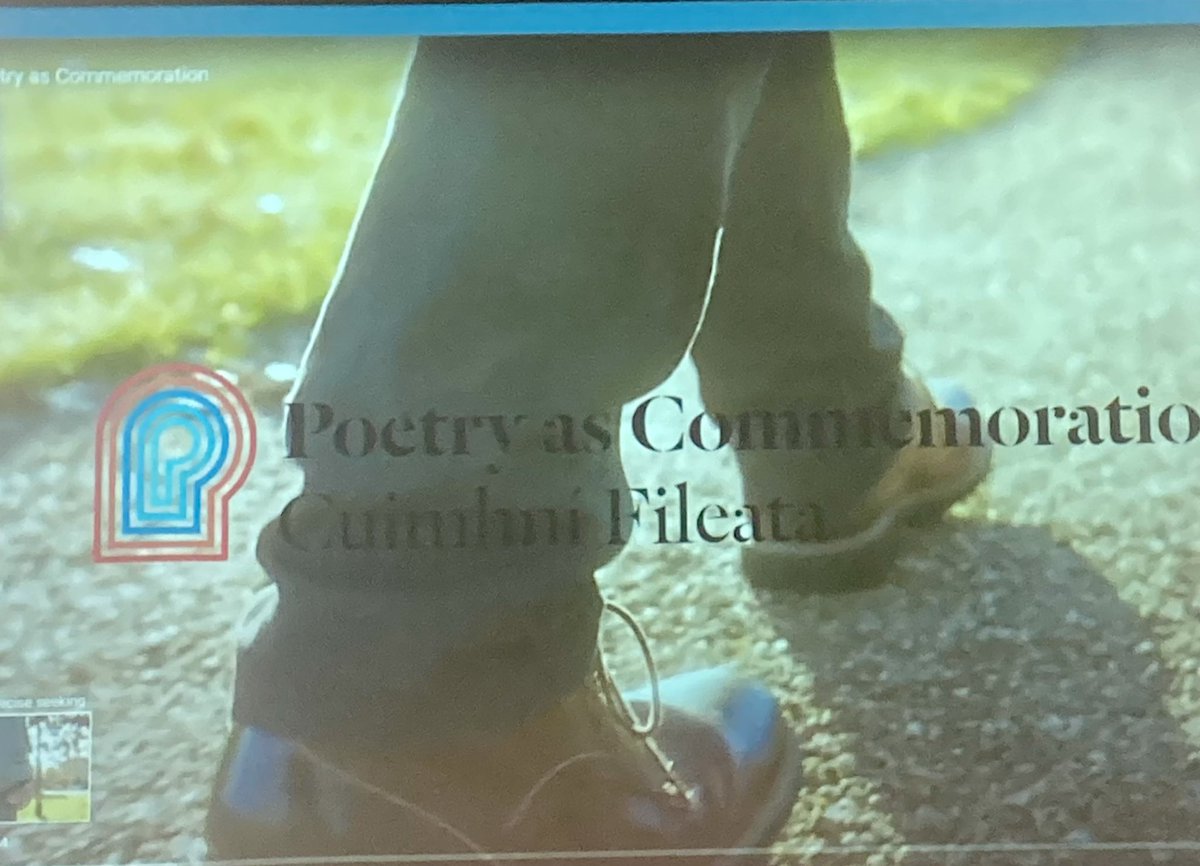 Kathryn_Briggs_'s tweet image. #Poetry as commemoration - Evelyn from @UCDLibrary taking us through community, outreach and collaboration #CreativePractice #LAICILIPIre23
