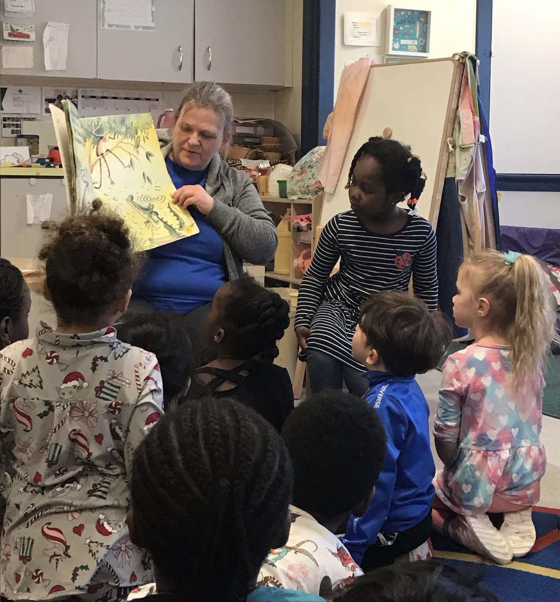 kaycee87's tweet photo. We were excited to have two former Pre Primary students come down to read with us again in #nspreprimary @centralspry @HRCE_NS @nseducation  Proud moment for one of them that read our class favourite from last year “Bubble Trouble”  Great job 👏 https://t.co/A0fhO9LvN5