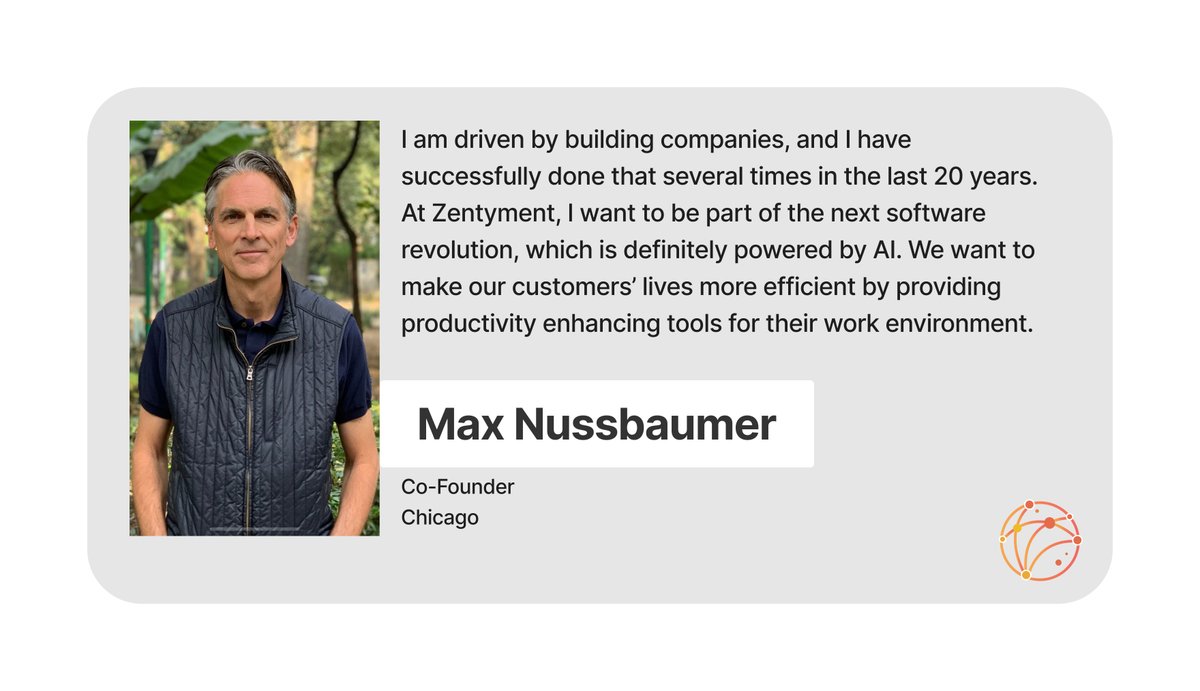 Zentyment's tweet photo. Why do you work on @Zentyment? @Max1nuss is the first team member to answer that question, this week! #startup #team #cofounder #SaaS https://t.co/ZBxB340bJN