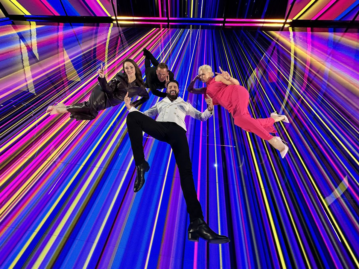 Rylan's tweet photo. What a day. Eurovision has officially begun xxxx #Eurovision2023 https://t.co/kSLgZ7lQKH