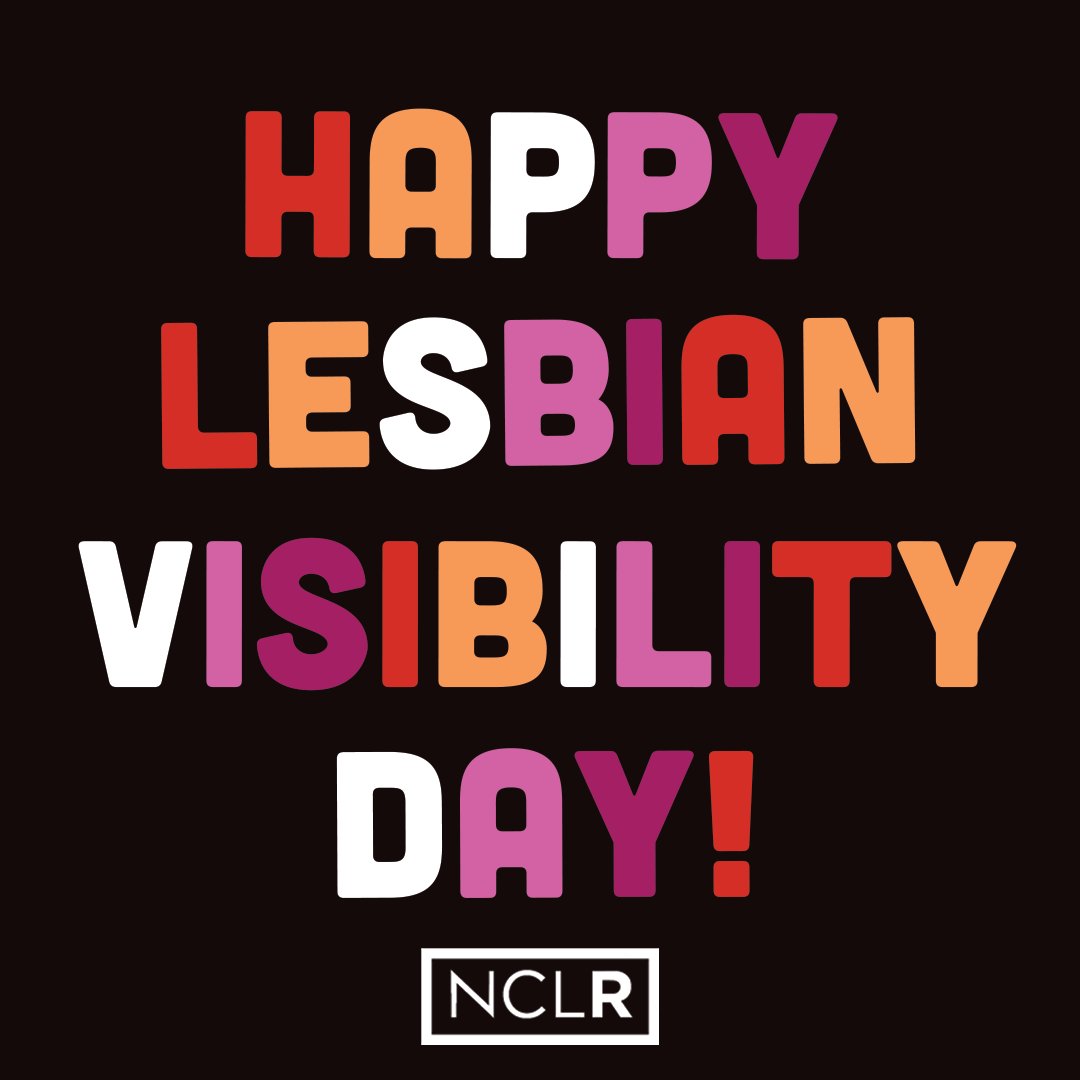 Today is the day! It’s Lesbian Visibility Day! We’ll be celebrating all the Lesbians, all day long! LET’S GO, LESBIANS!