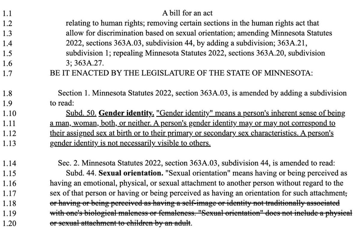 againstgrmrs's tweet image. BREAKING: A transgender representative in Minnesota has introduced a bill that will remove the exclusion of pedophiles from the protected class of “sexual orientation.”

This means it will be illegal to discriminate against child rapists.

This is what we have been sounding the…