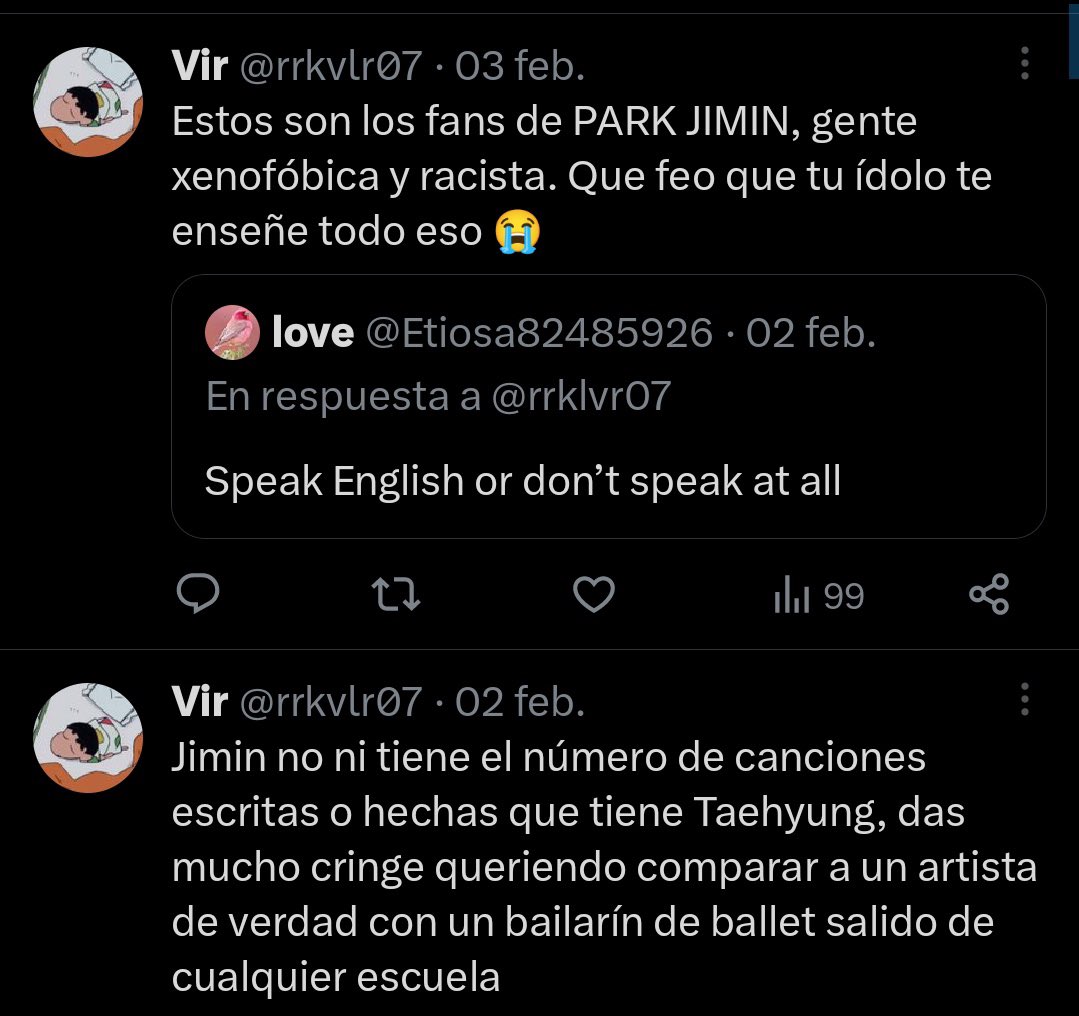 ReporteAcoso7's tweet photo. E insulta a jimin https://t.co/nfUGPYtRgz