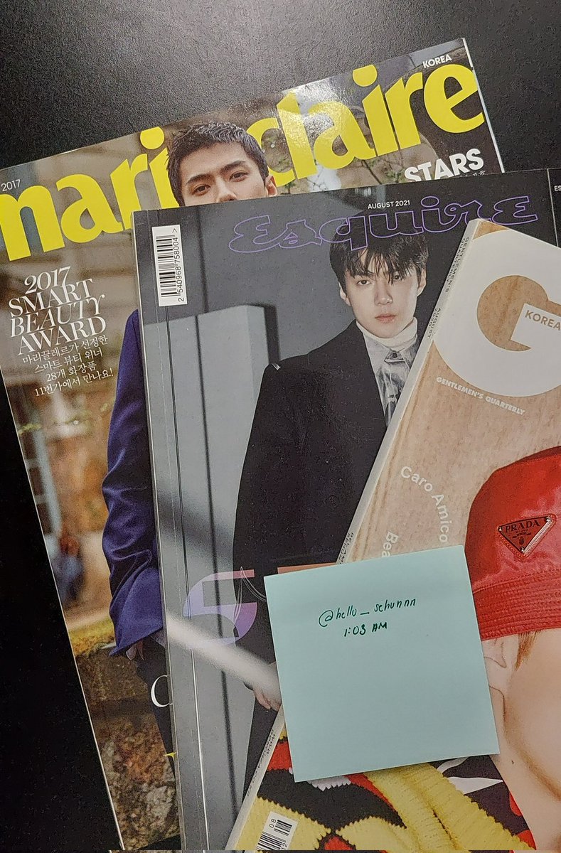 hello, sehun. | EXO-SC IN MANILA GIVEAWAY (@hello_sehunnn) on Twitter photo GIVEAWAY #2 from <a href="/hello_sehunnn/">hello, sehun. | EXO-SC IN MANILA GIVEAWAY</a> 🫰
First to comment OH SEHUN will get these 3 magazines for FREE.
Last giveaway for tonight. GIVEAWAY #2 from <a href="/hello_sehunnn/">hello, sehun. | EXO-SC IN MANILA GIVEAWAY</a> 🫰
First to comment OH SEHUN will get these 3 magazines for FREE.
Last giveaway for tonight.
