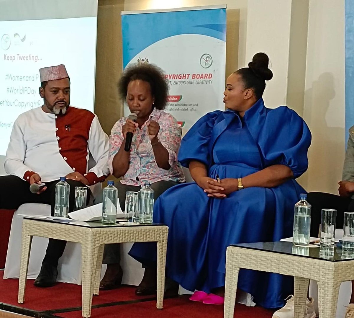 WabsKairo's tweet photo. Happy World Intellectual Property Day!!! 🥳 

This year, WIP is celebrating Women &amp; Intellectual Property: Accelerating Innovation &amp; Creativity 😃

Happy to be among the Panelists selected by @KenyaCopyright &amp; @giz_gmbh to engage on IP matters 😊

#WorldIPDay
#WomenAndIP https://t.co/a71K5MEC4y