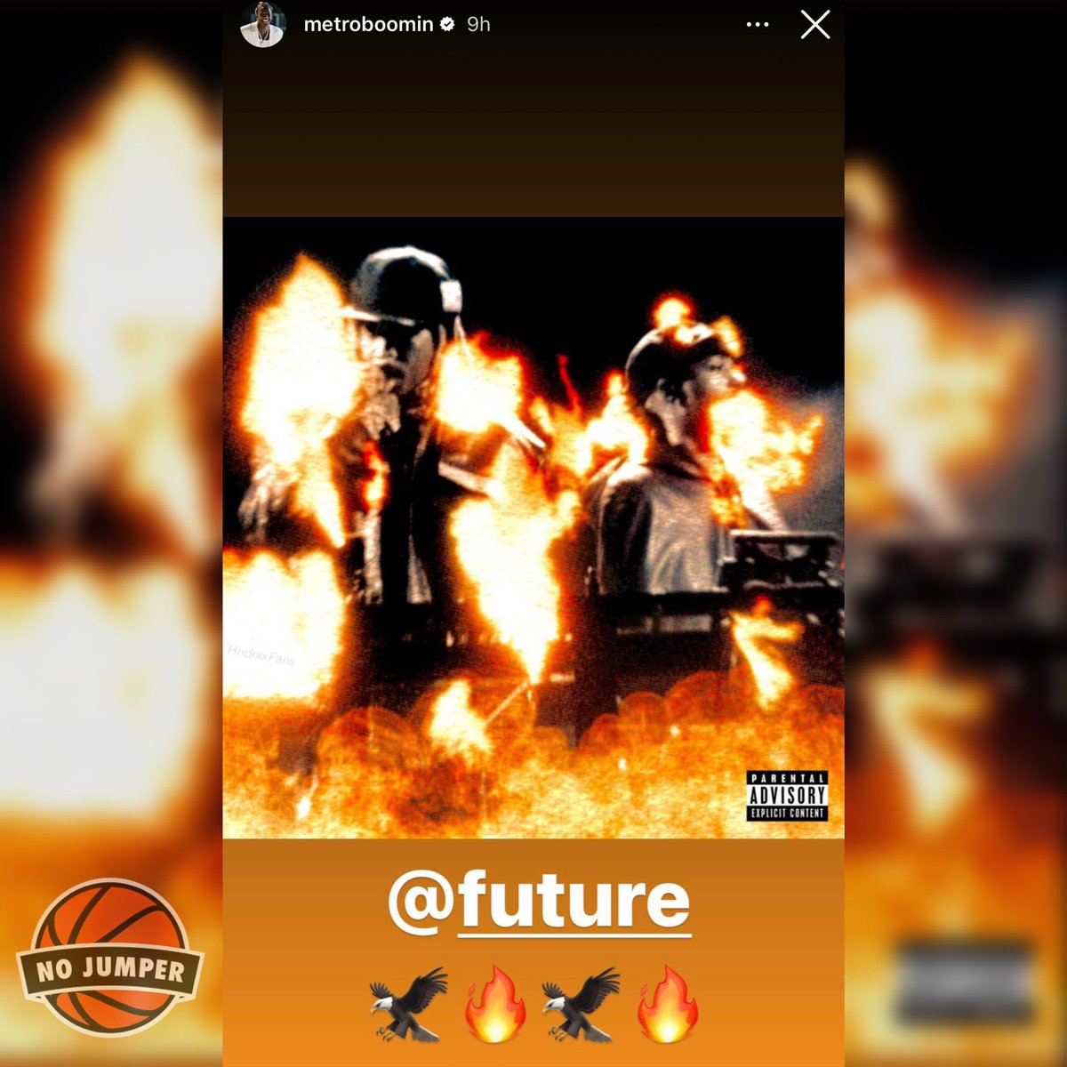 No Jumper on Twitter "Metro Boomin reveals possible artwork for collab