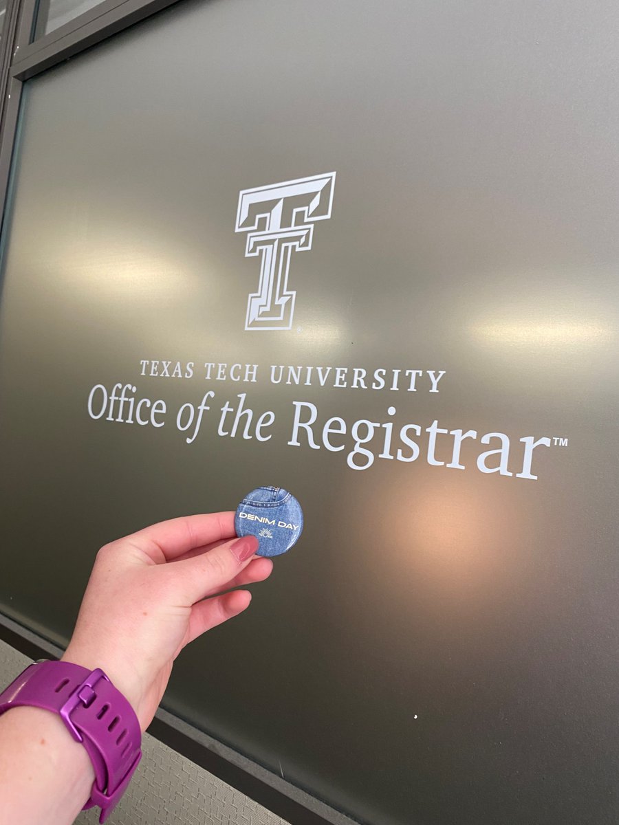 For Denim Day this year, the Office of the Registrar raised $224.50 for Women's Protective Services of Lubbock! That donation will go towards helping women, children, and families who have experienced domestic violence. To find out more about Denim Day: follow <a href="/TTURISE/">TTU RISE</a>