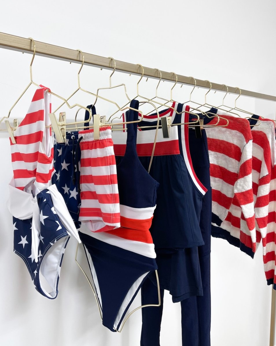 JUST IN 💙🇺🇸 Our biggest collection of the year, our STARS &amp; STRIPES collection just hit the site! Which piece is your fave?