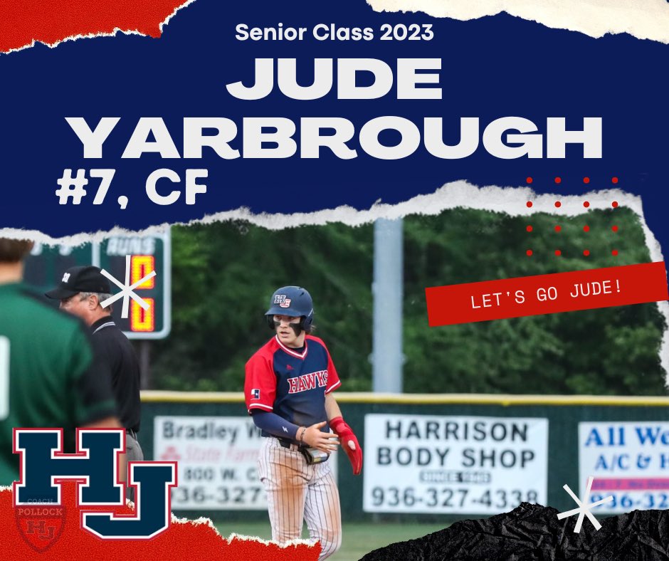 <a href="/HJHawksBaseball/">HJ Hawks Baseball</a> Senior <a href="/YarbroughJude/">Jude Yarbrough</a> Thank You