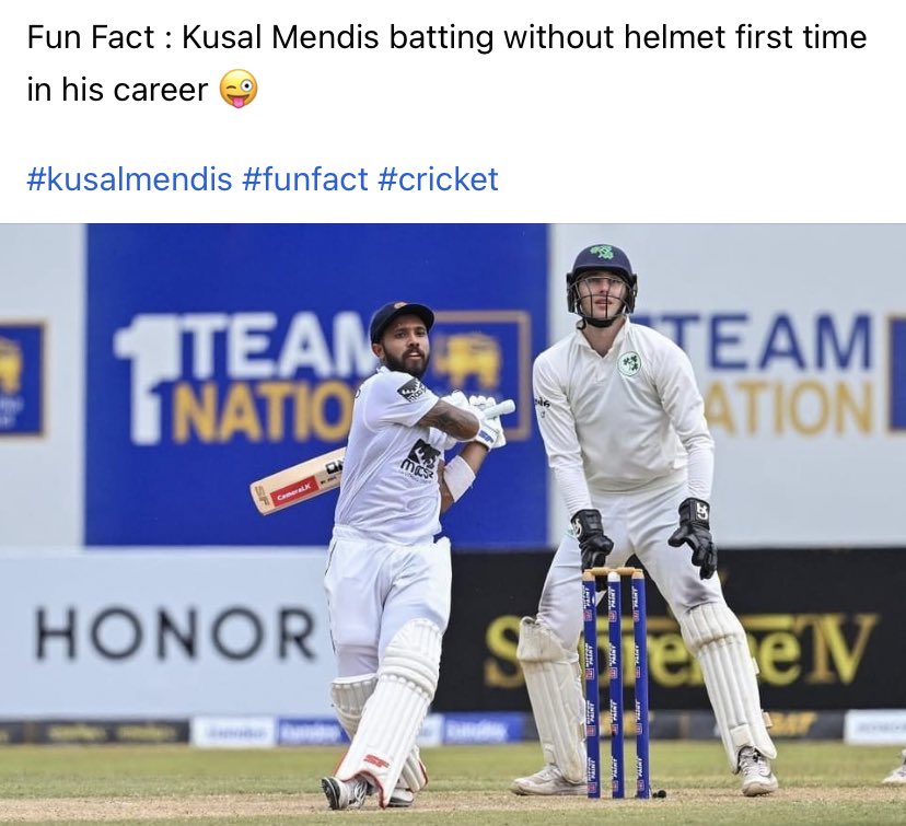 gihan_21's tweet image. @KusalMendis13 🤔

#IREvsSL #KusalMendis #FunFact