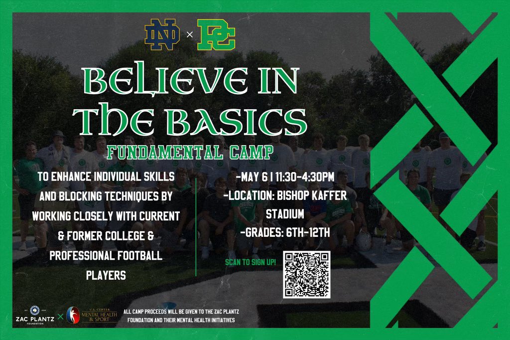 Zeke Correll (@zekecorrell) on Twitter photo Can’t wait to work with these kids! Sign up now for an awesome opportunity to get better! <a href="/CelticsFootball/">Providence Catholic Football</a> Can’t wait to work with these kids! Sign up now for an awesome opportunity to get better! <a href="/CelticsFootball/">Providence Catholic Football</a>