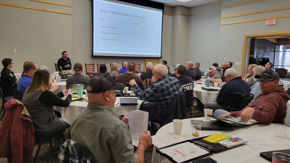 OtterTailCoMN's tweet photo. The Emergency Management Summit connected and engaged regional partners to collaborate and prepare for whatever may lie ahead. Thank you partners for attending! #fergusfallsfire #fergusfallspolice #perhamhealth #cityofottertail #battlelakerescue @OTCemergency https://t.co/hEPSLZu9hA