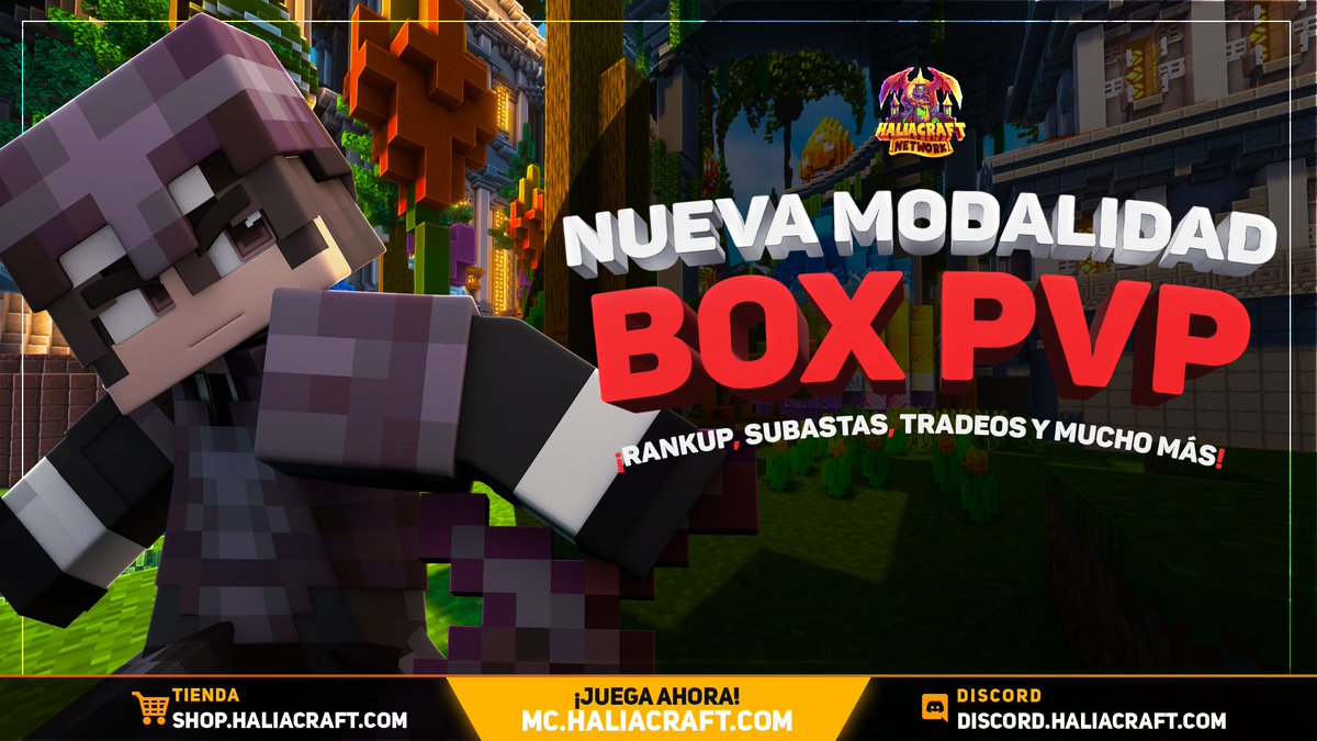 Los esperamos hoy a las 23:30 🇪🇸 | 18:30 🇦🇷 |15:30 🇲🇽

Además tenemos un sorteo exclusivo de un rango, solo debes comentar tu nick , una razón para ganarte el rango y darle rt, el sorteo se hará mañana, el rango es para la modalidad BoxPvP.